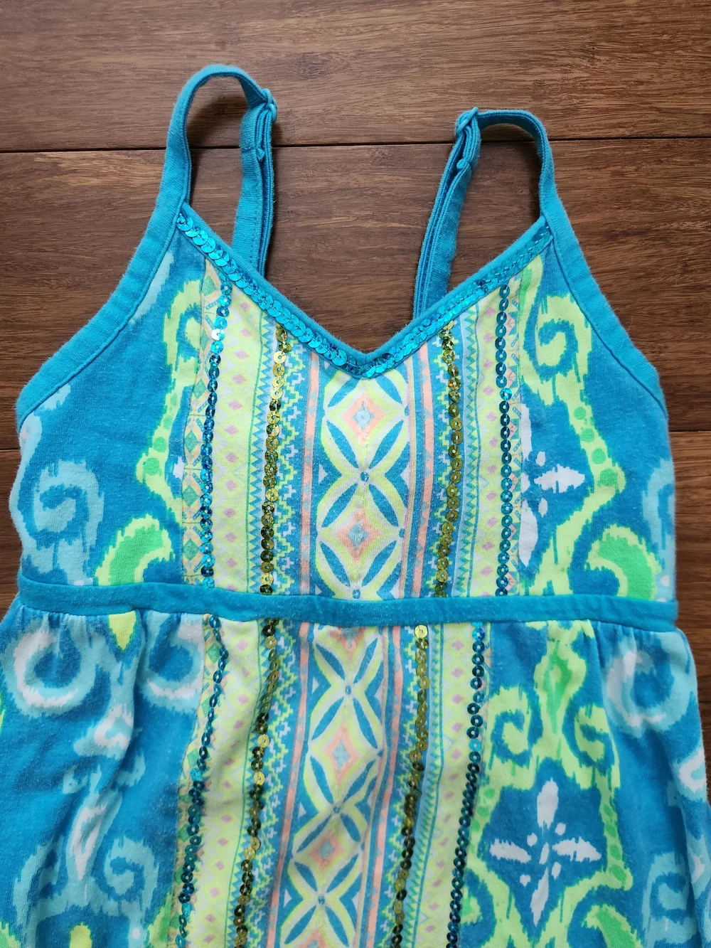 Justice Girl's Halter Sequins Maxi Sundress, Adjustable Strap Dress, Size 7
